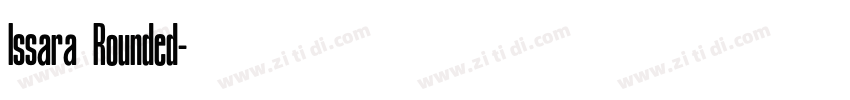 Issara Rounded字体转换